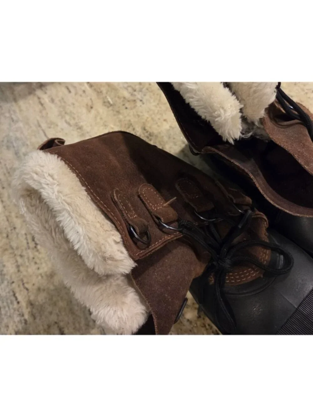 LL BEAN Womens Size 9 Brown Suede/Rubber Waterproof Insulated Duck Boots Canada